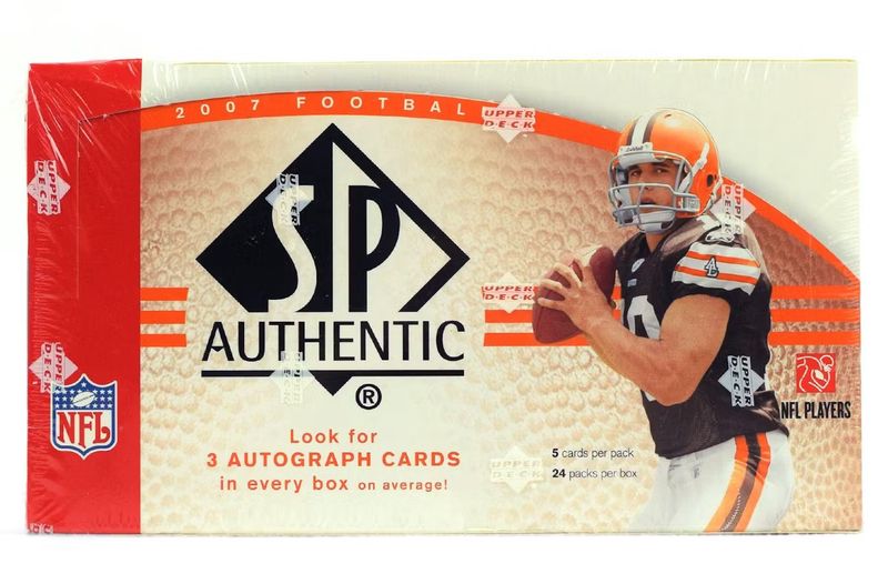 2007 Upper Deck SP Authentic Football Hobby Box (ONLINE ONLY)