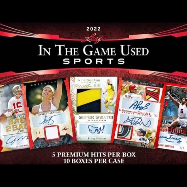 2022 Leaf In The Game Used Multi-Sports Hobby Box