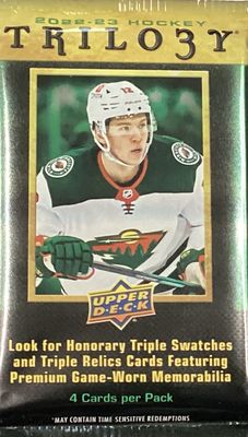 2022-23 Upper Deck Trilogy Hockey Hobby Pack