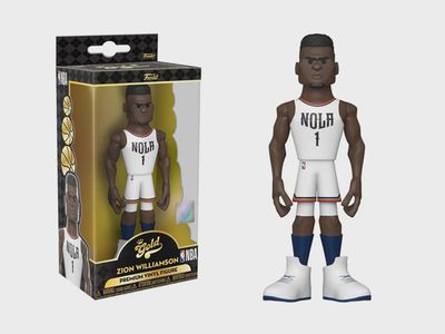 FUNKO POP! Premium Gold Figurine Base | Chase  | Basketball Zion Williamson