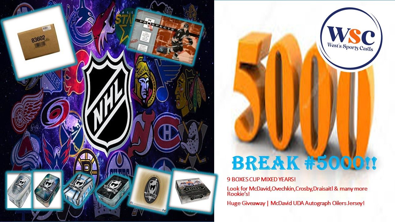Break #5000 |  MONUMENTAL 31 Box MIXER  [16 MIX RC YEARS] OVECHKIN MCDAVID CROSBY DRAISAITL ...  CUPx9 (14-15 3 BOX CASE) HUGE GIVEAWAYS McDAVID UDA ** 1/1 BOUNTY  AT $900 **