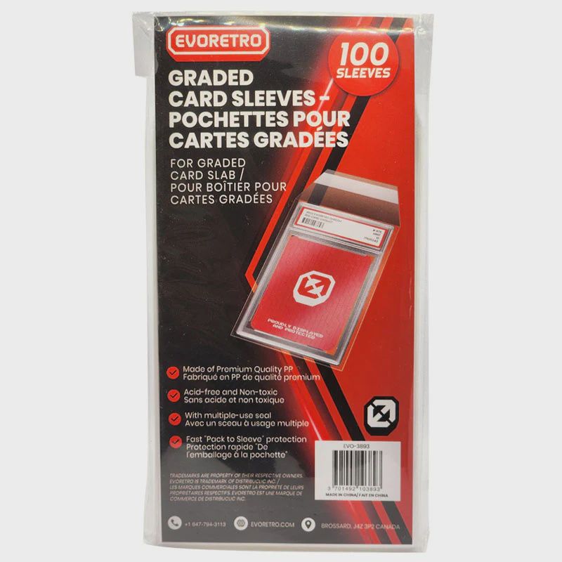 EVORETRO PSA Graded Card Sleeves [100 Pack]