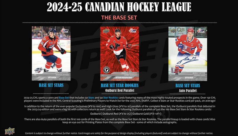 2024-25 UPPER DECK CHL HOCKEY HOBBY BOX