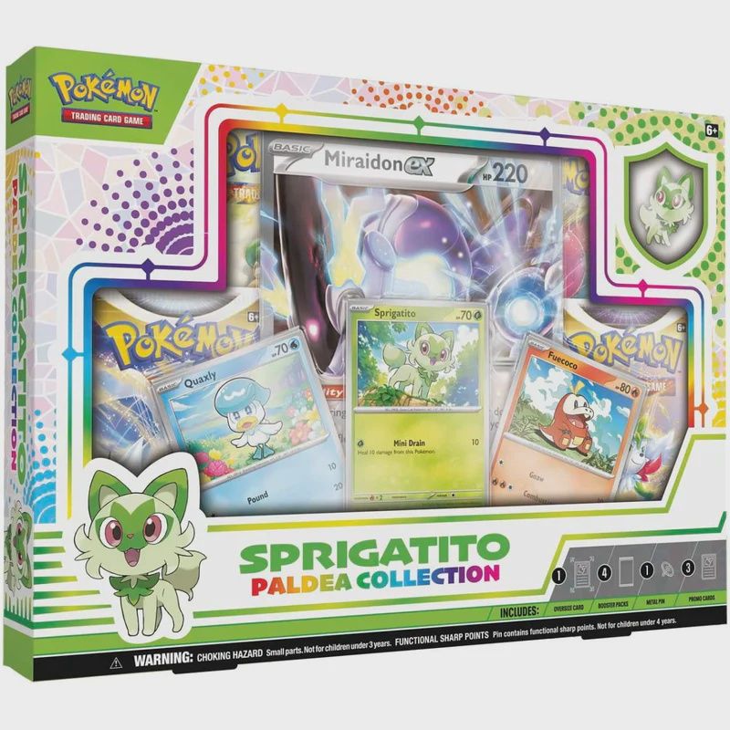 Pokemon TCG Paldea Collection Box | Sprigatito - Fuecoco- Quaxly