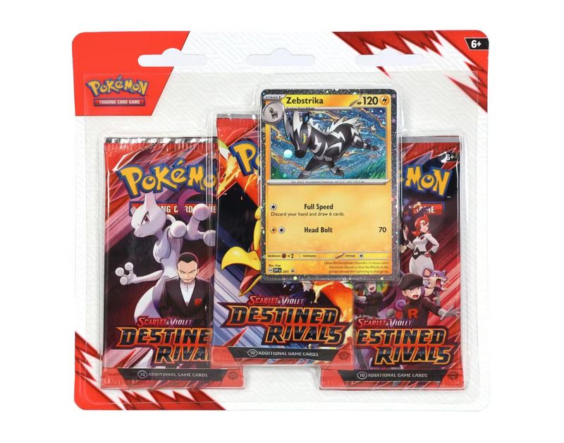 Pokemon Scarlet &amp; Violet: Destined Rivals 3-Pack Blister