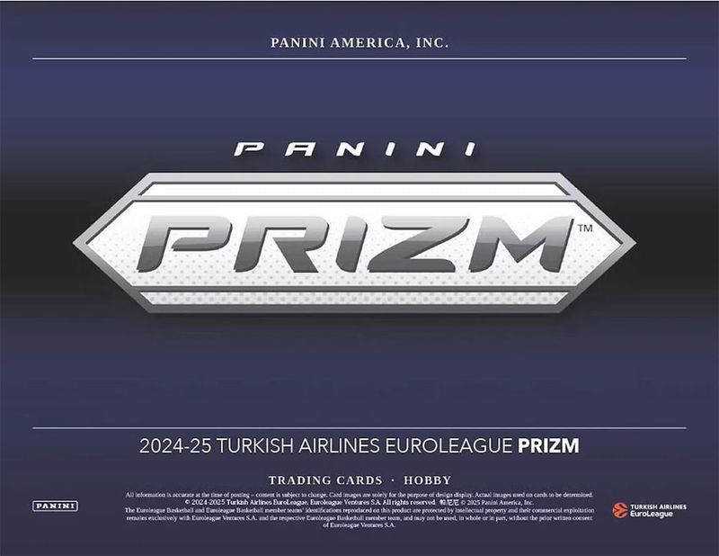 2024-25 PANINI PRIZM EUROLEAGUE BASKETBALL HOBBY BOX