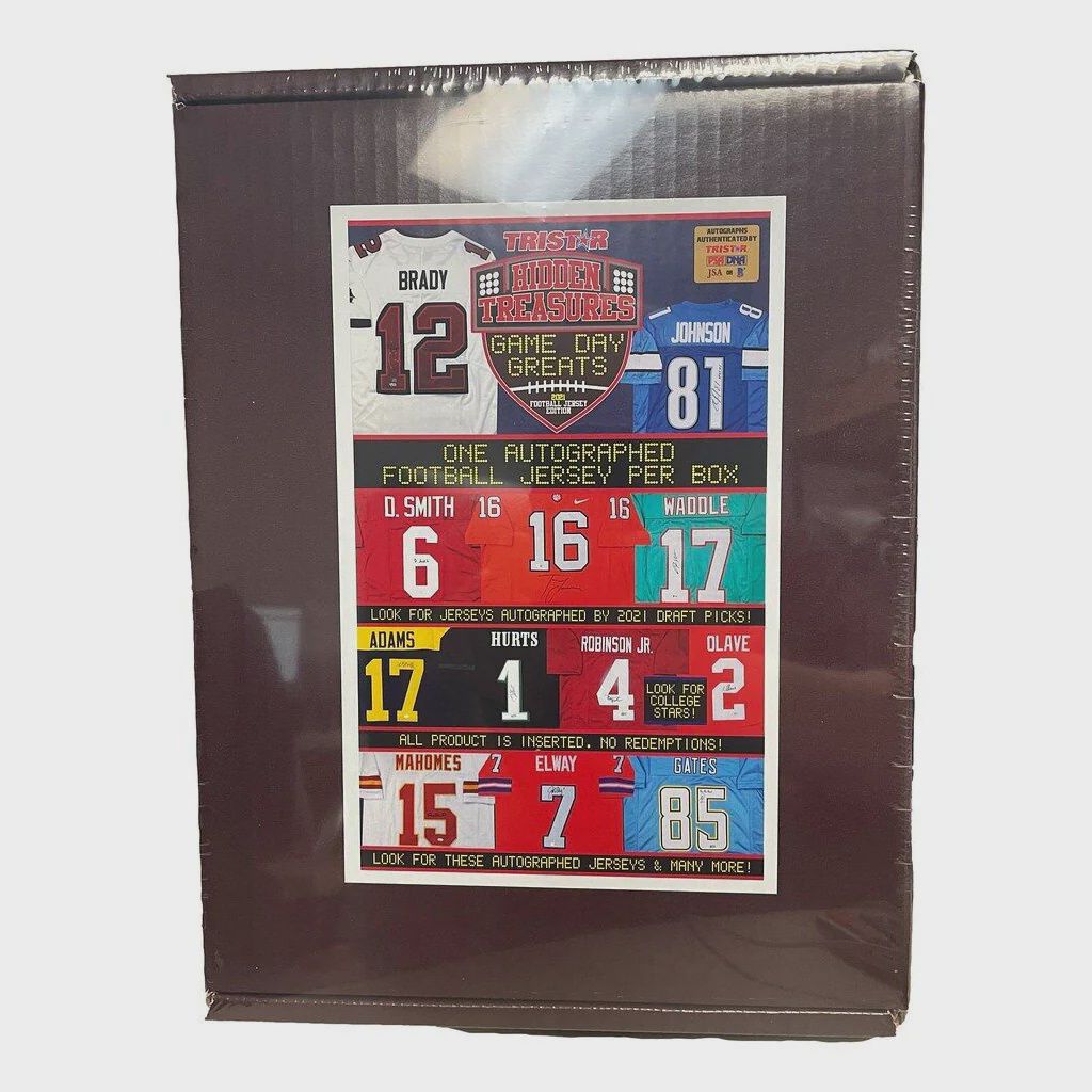 2021 Tristar Hidden Treasures Game Day Greats Auto Football Jersey Factory Sealed