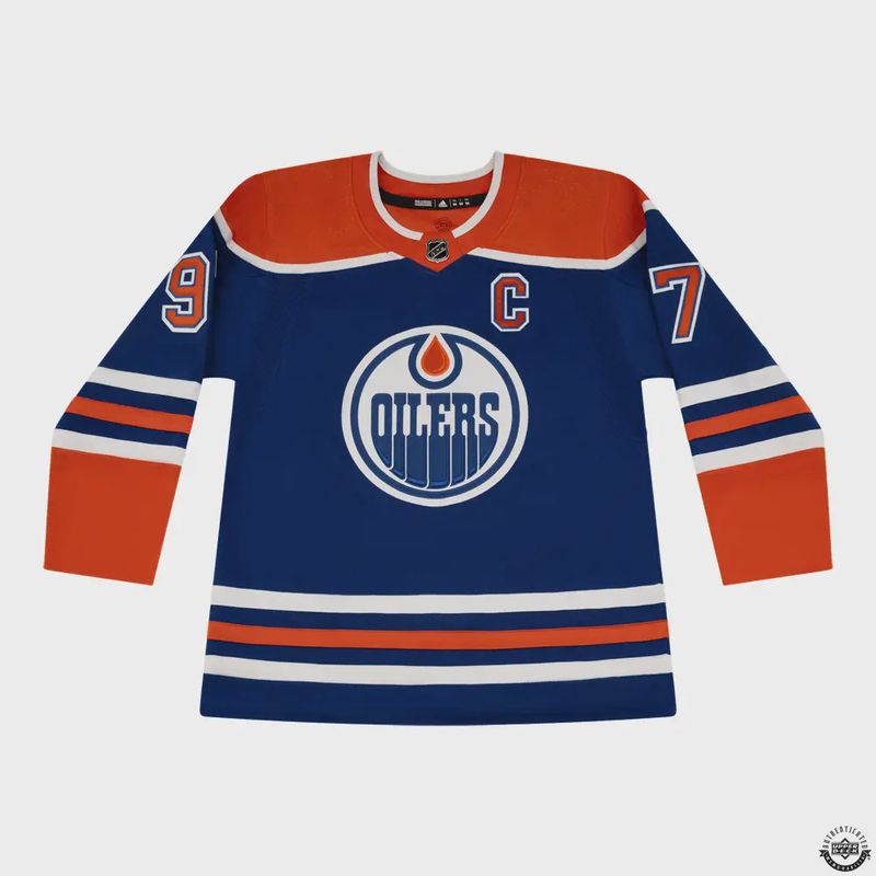 Connor McDavid Autographed &amp; Inscribed "700 PTS 10/12/22" Blue Adidas Edmonton Oilers Jersey /70