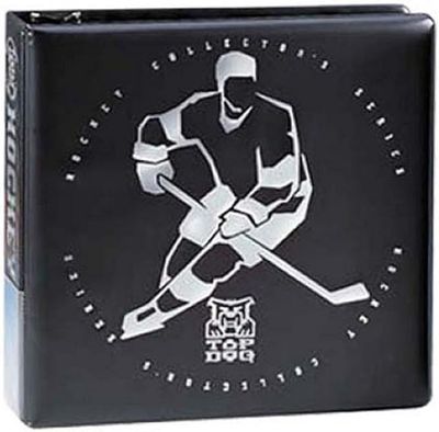 Ultra Pro | 3 Inch D Ring Hockey Trading Card  [Top Dog] Binder Black