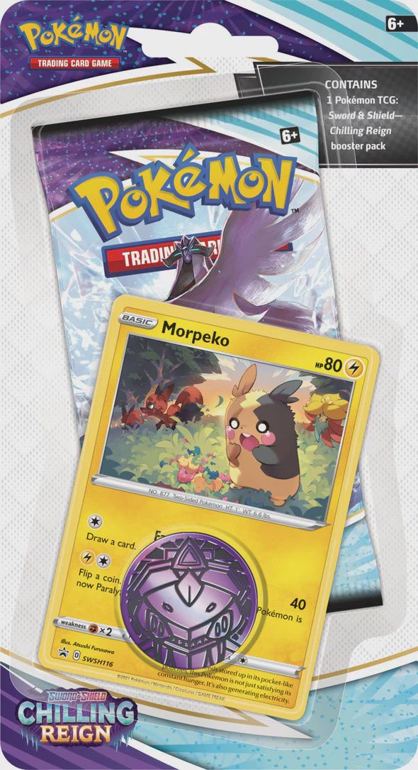 Pokemon TCG Sword &amp; Shield (SWSH) Chilling Reign Checklane Blister Pack