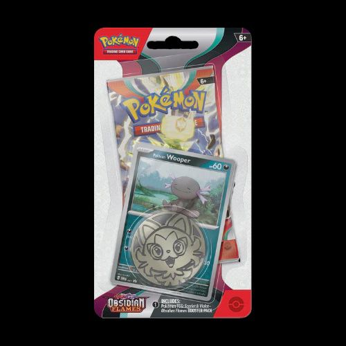 Pokemon Scarlet and Violet [SVOF] Obsidian Flames CHECKLANE BLISTER Pack Wooper
