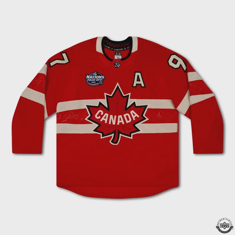 Connor McDavid Autographed & Inscribed “FOR CANADA” Authentic 4 Nations Faceoff Red Team Canada Jersey /25