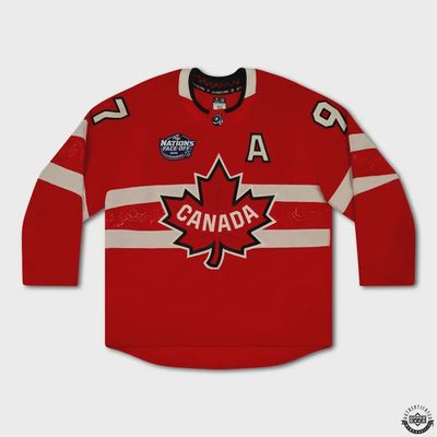 Connor McDavid Autographed &amp; Inscribed “FOR CANADA” Authentic 4 Nations Faceoff Red Team Canada Jersey /25