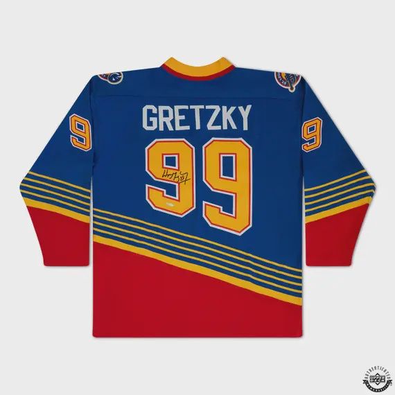 Wayne Gretzky Autographed Vintage Throwback Blue Mitchell &amp; Ness 1995 St. Louis Blues Jersey