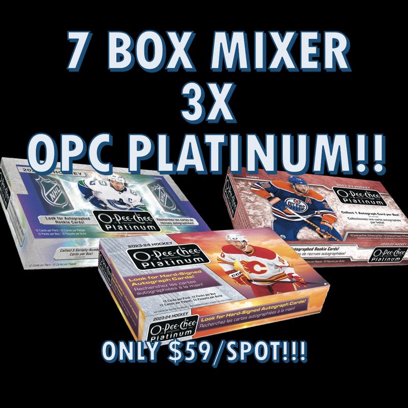 Break # 5053 | 7 Box Mixer | 3x OPC Platinum  Hobby + Bedard SPX +++**Team Random** ANY 1/1 BOUNTY AT $1000