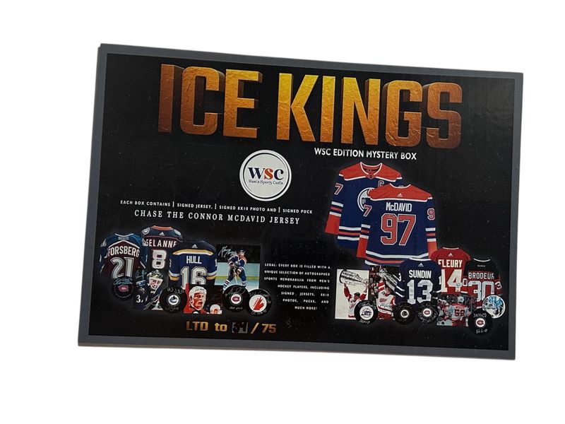 Break #5057 | ICE KINGS / WSC JERSEY EDITION | MYSTERY BOX /75 | TEAM RANDOM... TRIPLE UP McDAVID FORSBERG SELANNE SUNDIN &amp; MORE!