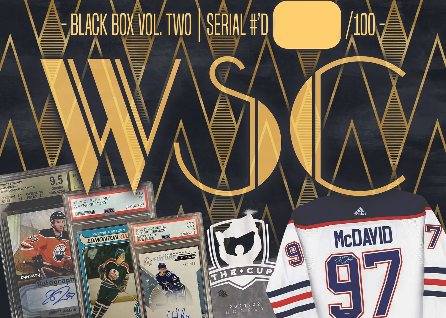 #SUMMER SIZZLER CRASHER | WSC BLACK BOX MYSTERY BOX VOL. 2 ... Connor McDavid UDA Autographed Jersey