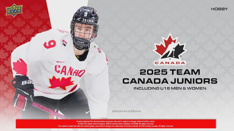 2025 Upper Deck Team Canada Juniors Hockey Hobby Box