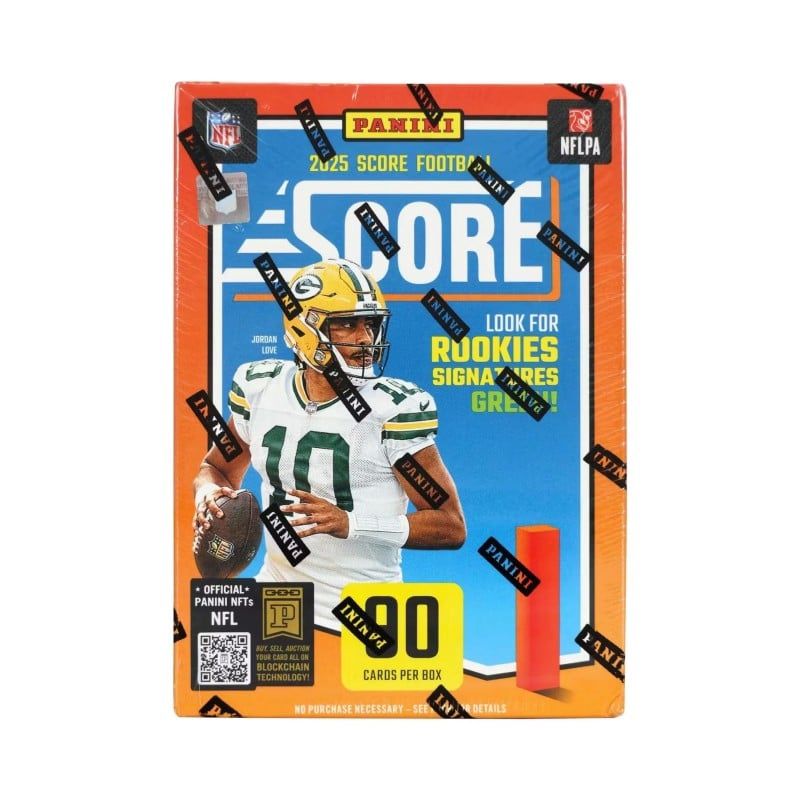 thumbnail interactive-video image 1 of 2025 Panini Score Football Hobby Blaster Box – Factory Sealed, 90 Cards, NFL 1 of 4