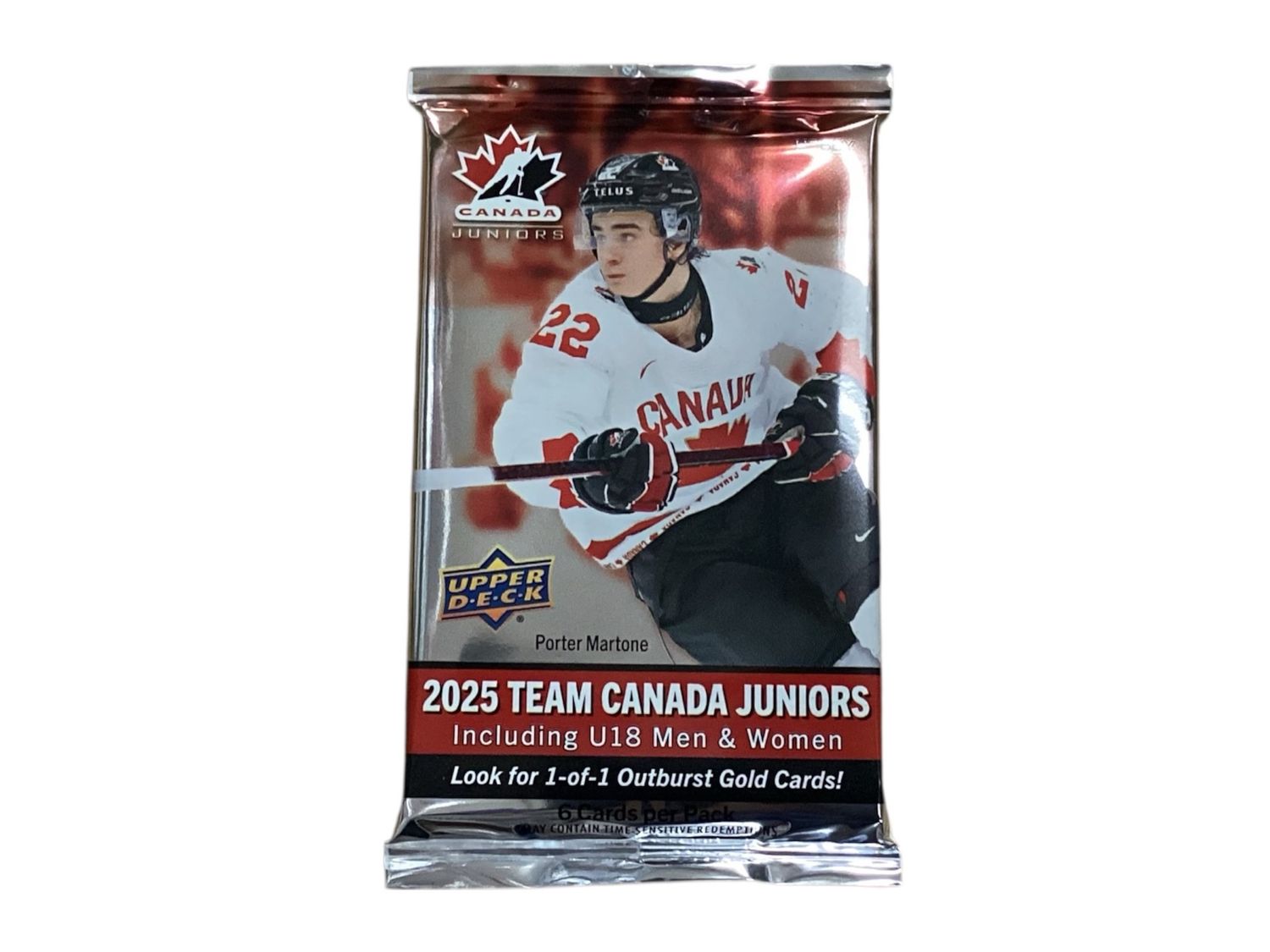 2025 Upper Deck Team Canada Juniors Hockey Pack
