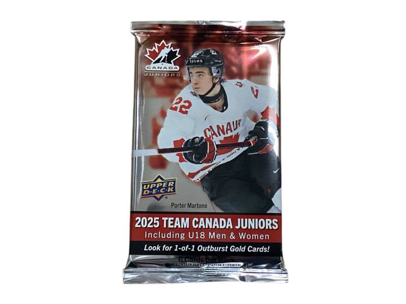2025 Upper Deck Team Canada Juniors Hockey Pack