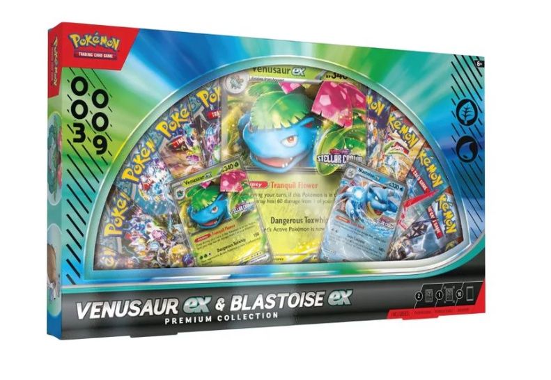 Pokemon Trading Card Game: Venusaur ex and Blastoise ex Premium Collection GameStop Exclusive