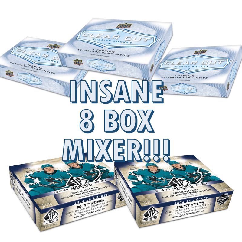 Break # 5083 8 Box Mixer 3x 2024-25 Clear Cut + 2x SPA+++**Team Random** ANY 1/1 BOUNTY AT $1300**