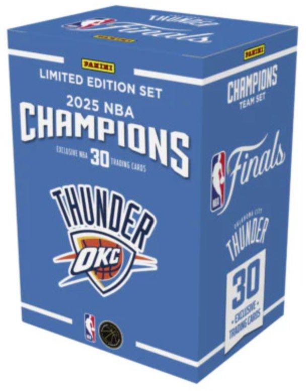 2025 Panini NBA Champions OKC Thunder Limited Edition Box Set