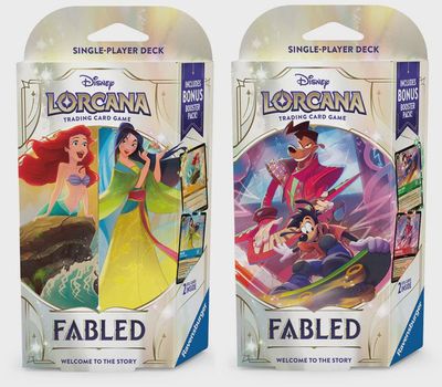Disney Lorcana Fabled Starter Deck [Set 9]| ARIEL &amp; MULAN -POWERLINE &amp; MAX