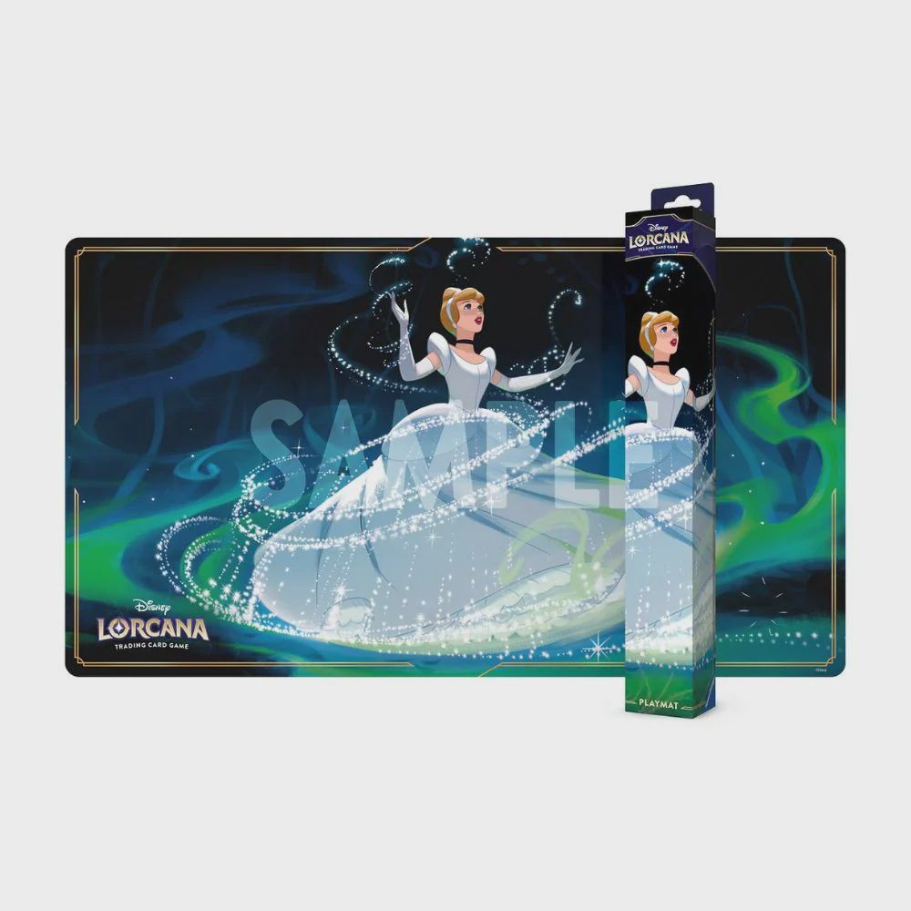 DISNEY LORCANA PLAYMAT FABLED [SET 9] MAT A CINDERELLA | MAT B MUFASA, Material: CINDERELLA