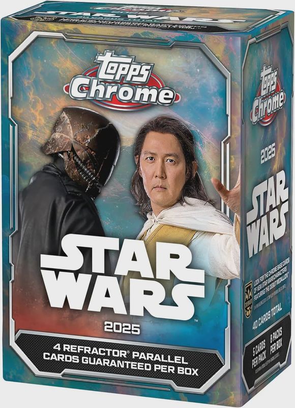 2024 Topps Star Wars Chrome Value Blaster Box – Factory Sealed, English, Limited Edition