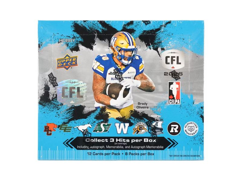 2025 Upper Deck CFL Canadian Football League Hobby Box