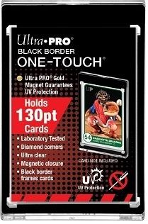 Ultra Pro | 1 Touch Black Border  Magnetic Card Case Holder [130 pt]