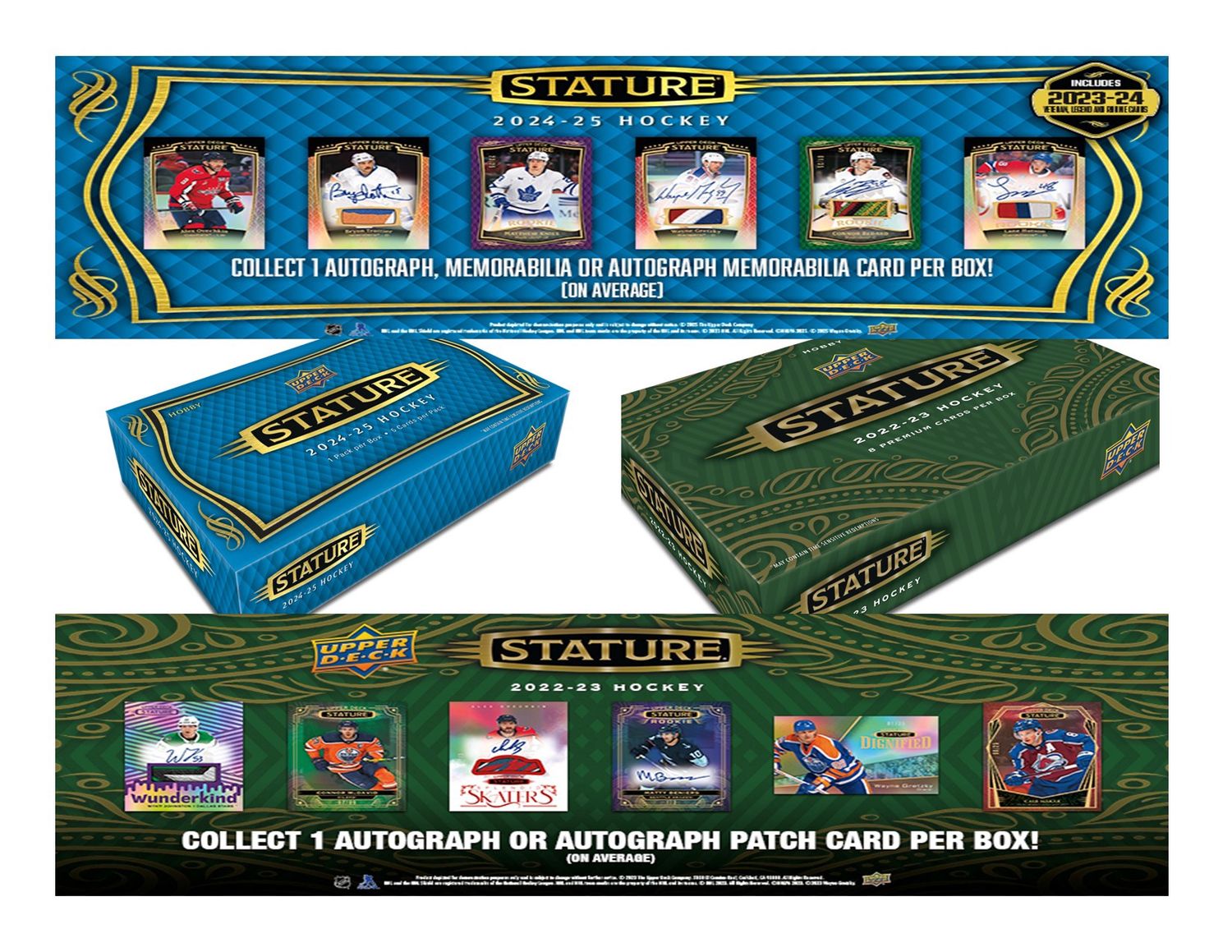 Break #5119 - 6 BOX STATURE MIXER 2022 &amp; 2024 STATURE HOCKEY + Team Random **BOUNTY IS AT $150**
