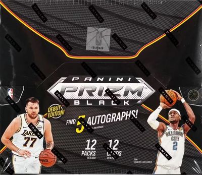 2024-25 Panini Prizm Black Basketball Hobby Box