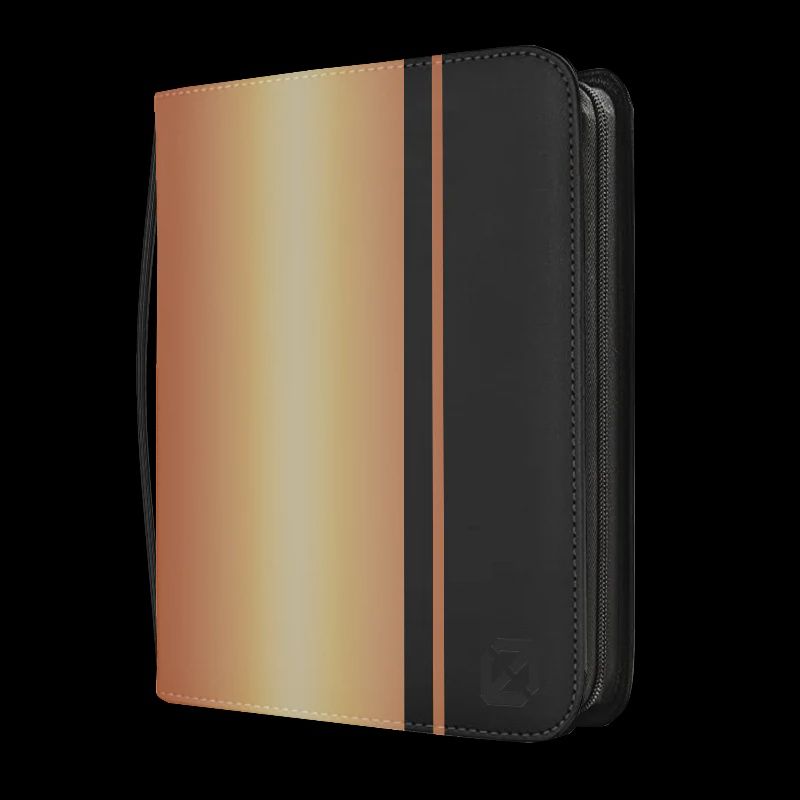 EVORETRO Top Loader Binder 3x3 216 Card holder, Colour: Gold/Black