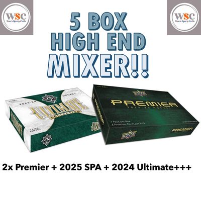 Break #5137 5 Box Mixer | 2x Premier + 2024 Ultimate + 2025 SPA +++ *Team Random* ANY 1/1 BOUNTY AT $100
