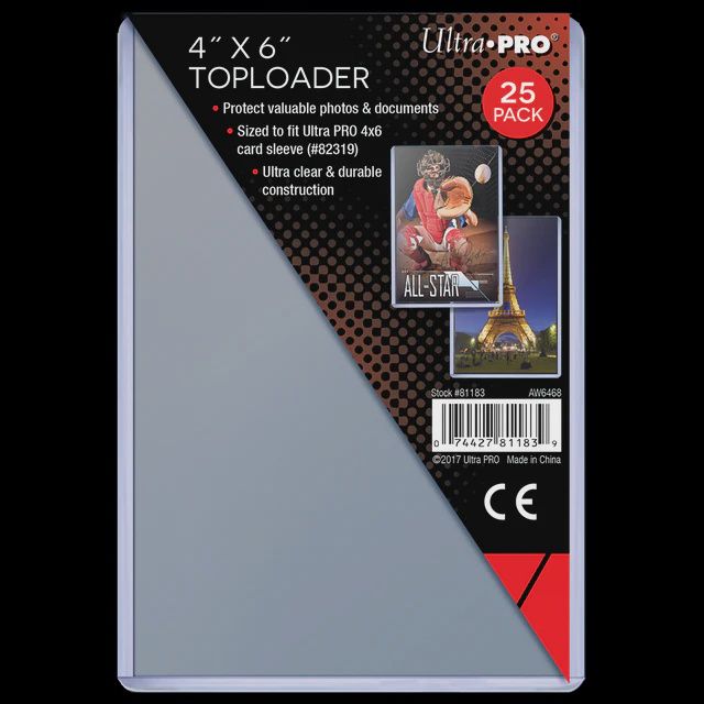 Ultra Pro 4 x 6 Top Loaders [25 Count]