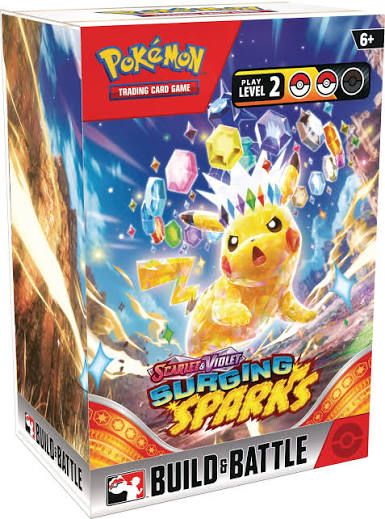Pokemon Scarlet and Violet SURGING SPARKS [SV8] BUILD AND BATTLE BOX