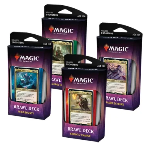 Magic The Gathering Throne Of Eldrain Brawl Decks | Faerie Schemes/Savage Hunger/Wild Bounty/Knights' Charge