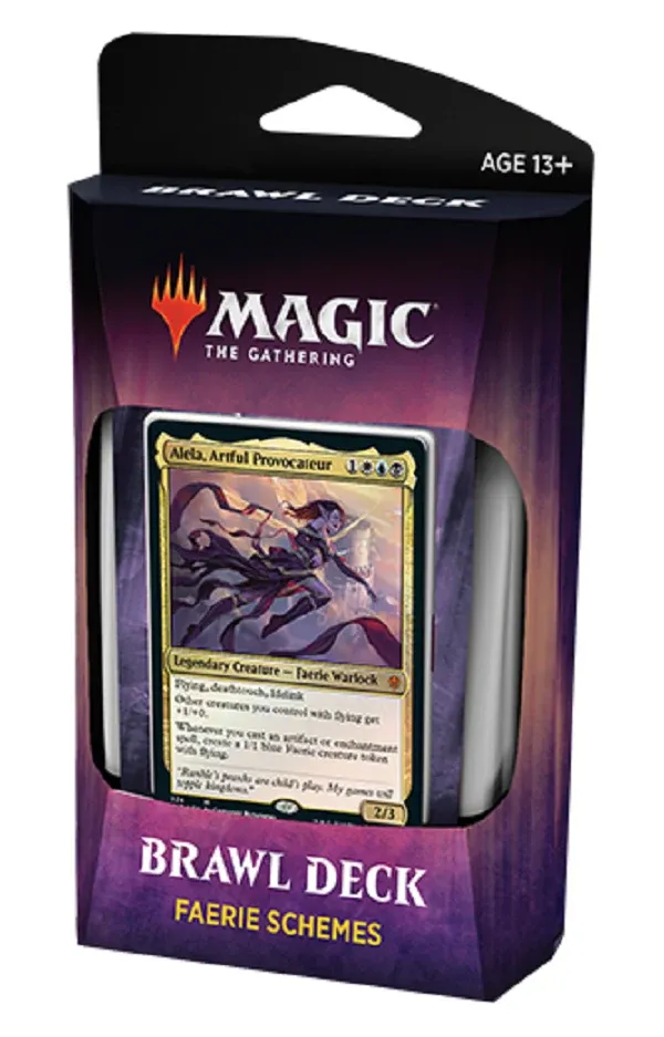 Magic The Gathering Throne Of Eldrain Brawl Decks | Faerie Schemes/Savage Hunger/Wild Bounty/Knights' Charge, Material: Faerie Schemes