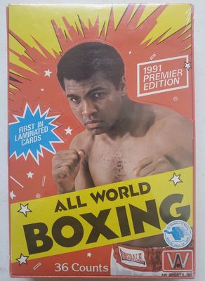1991 ALL WORLD BOXING TRADING CARDS HOBBY BOX
