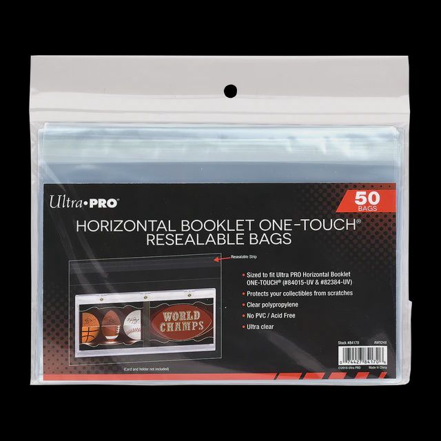 Ultra Pro Horizontal Booklet One-Touch Resealable Bags