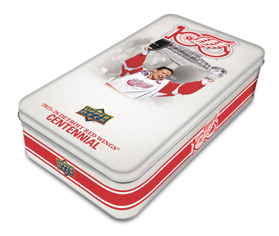 2025-26 Upper Deck Detroit Redwings Centennial Hockey Hobby Box Tin