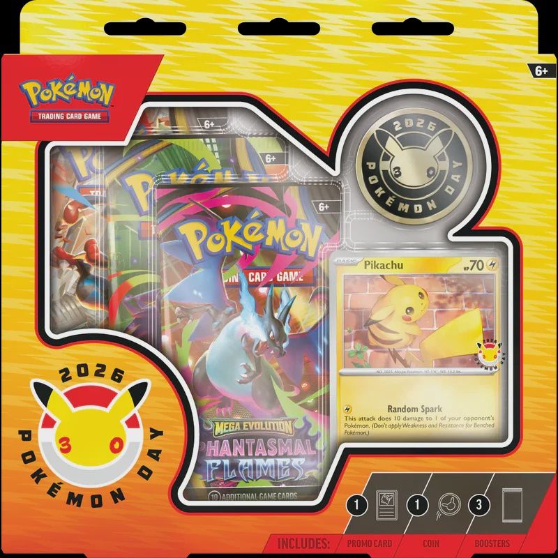 Pokemon 2026 Pokemon Day Collection Box - 30th Anniversary Pikachu Card