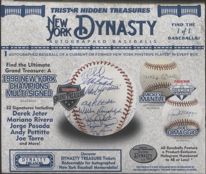 2022 Tristan Hidden Treasures | New York Dynasty Autographed Baseball Factory Sealed Box