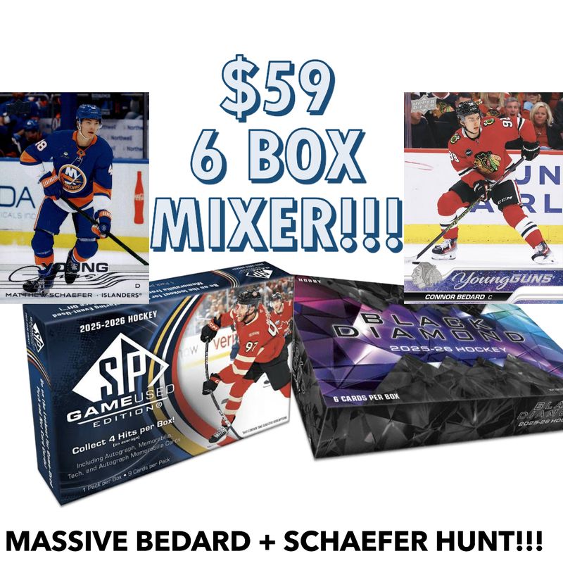 Break #5228 - $59 BEDARD + SCHAEFER HUNT | 2026 Black Diamond + 2026  SPGU + 2024 Series 2 + 2026 Series 2 +++ *Team Random* ANY 1/1 BOUNTY AT $800