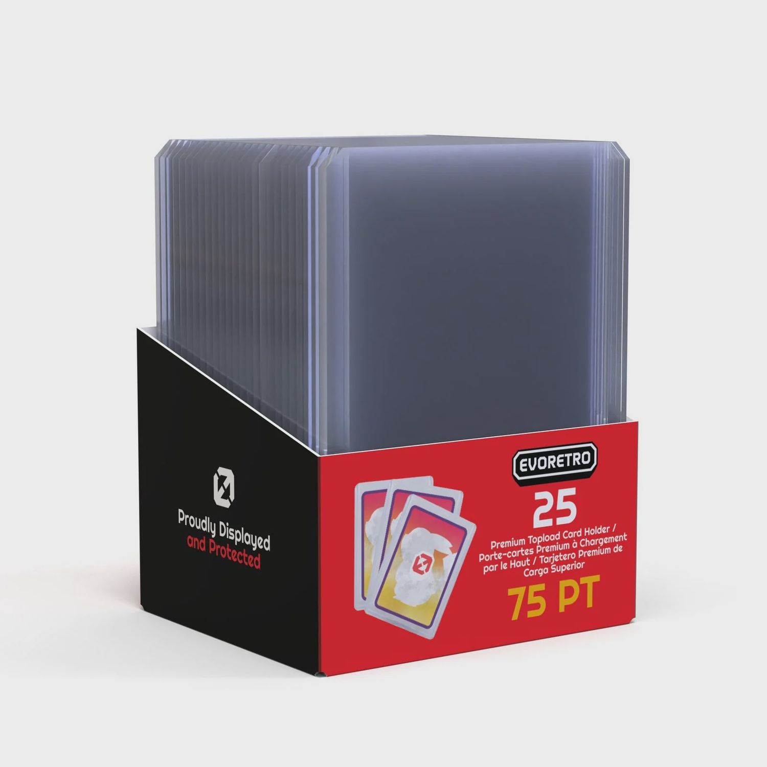 EVORETRO | 75 pt Toploaders Pack [25/pack]