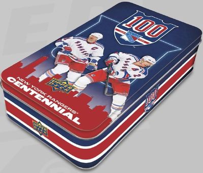 2025-26 Upper Deck New York Rangers Centennial Hockey Hobby Box Tin