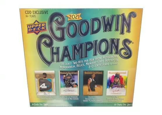 2021 Upper Deck Goodwin Chanmpions CDD Exclusive Hobby Box